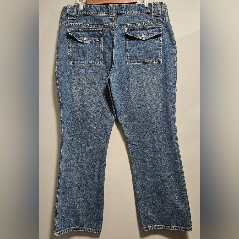 Old Navy Denim Blue Jeans Women's Size 20 Medium Wash Y2K Fall 2002 - Picture 2 of 14